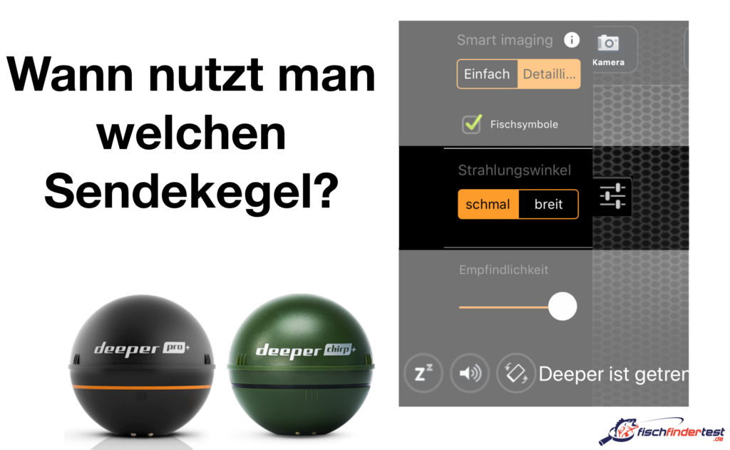 Deeper Sendekegel in unterschiedlicher Breite