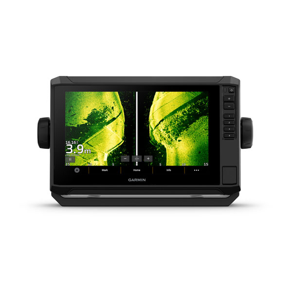 Garmin ECHOMAP UHD2 92sv mit SideVü-Darstellung auf dem Display
