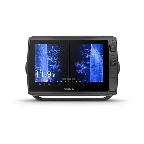 Garmin ECHOMAP Ultra 2 102sv mit SideVü-Ansicht und Gerätebügel