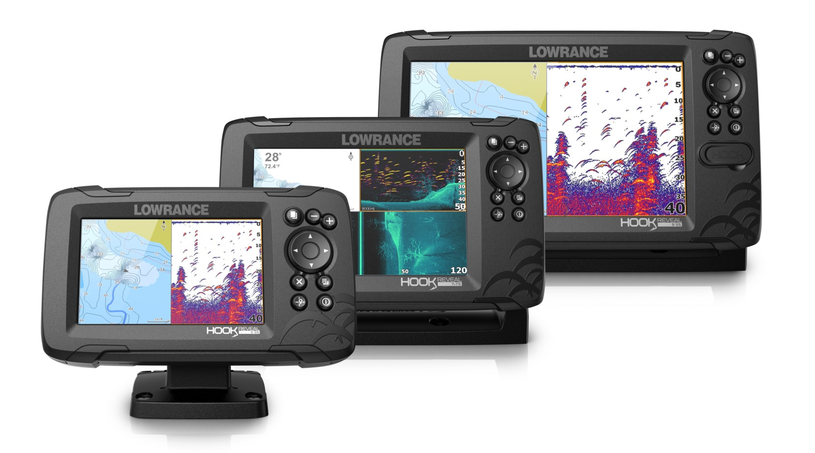 lowrance echolote fischfinder hook reveal serie