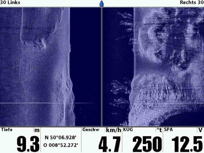 echolotbilder_interpretieren_sidescan_angeln_mit_dem_Echolot_fischfinder