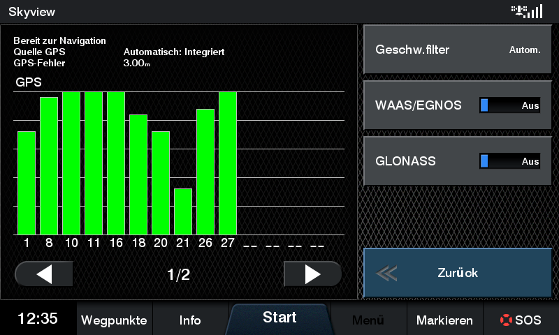 Abb.3 Echolot Garmin GPSMAP GPSMAP