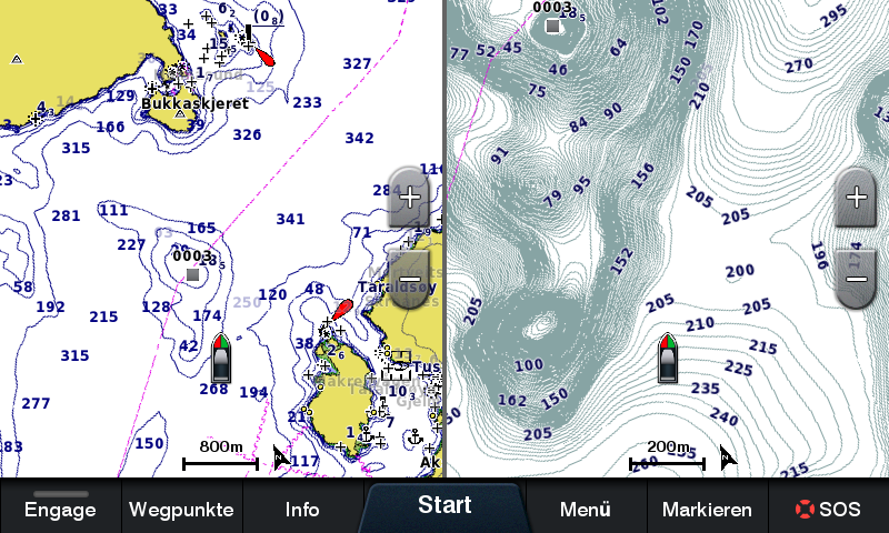 Abb.4 Echolot Garmin GPSMAP GPSMAP