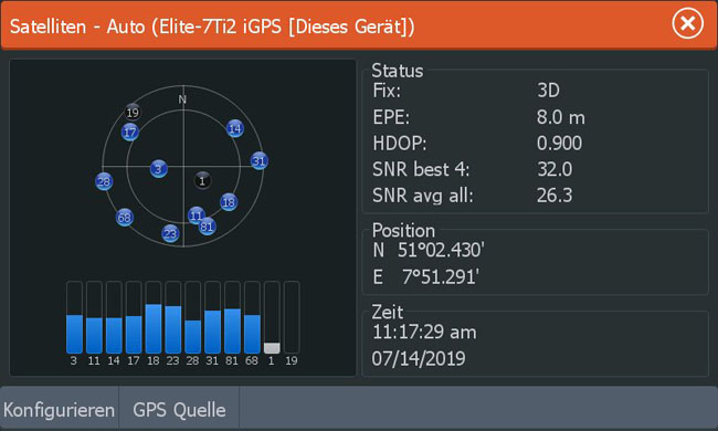 Lowrance Elite 7 Ti gps