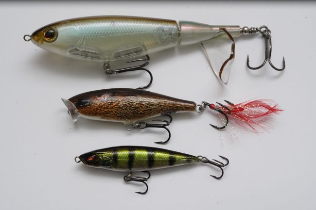 Prop Baits, Spybaits, Walker - Wobbler für Barsche.